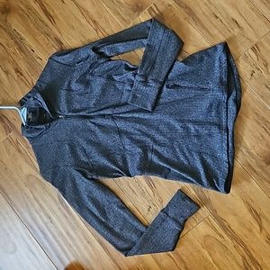 Lululemon heathered gray half zip jacket